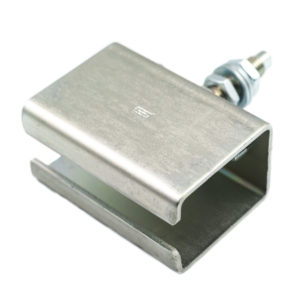 Raccord de rail en acier galvanisé 50x40mm
