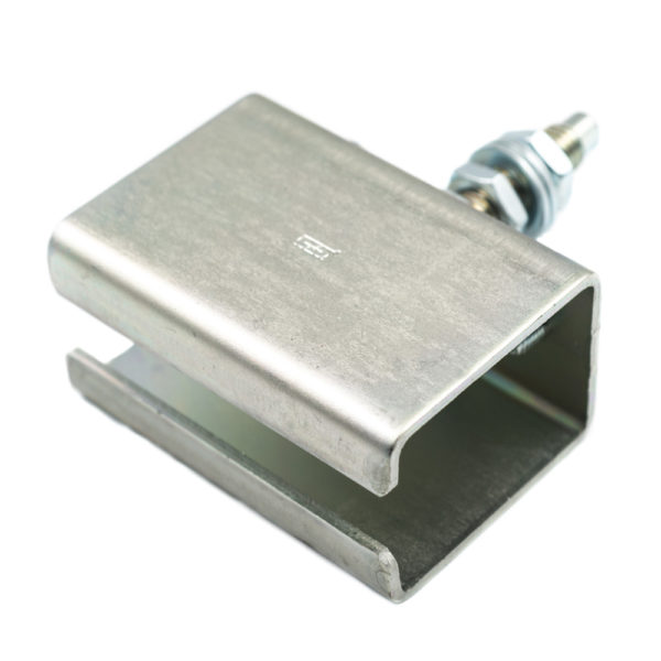 Raccord de rail en acier galvanisé 50x40mm