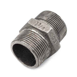 mamelon mâle mâle acier noir 33mm x 42mm