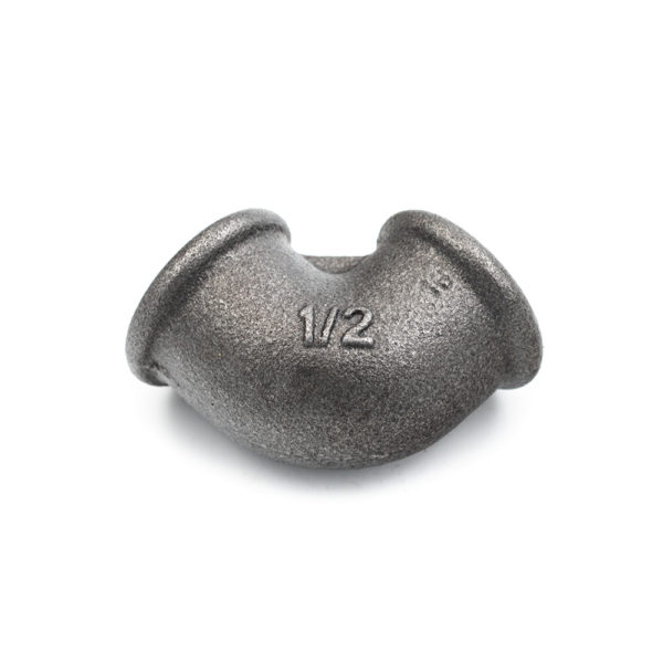 Coude 90° Femelle Femelle acier noir 15mm x 21mm – Image 2