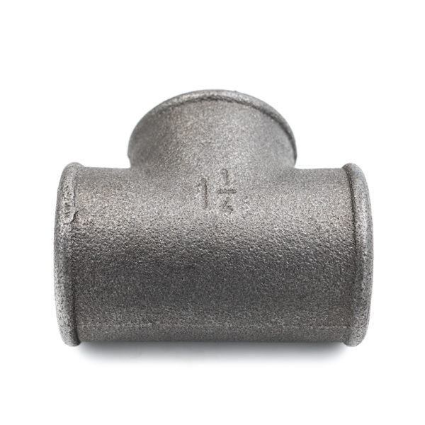 Té femelle en acier noir 33mm x 42mm – Image 2