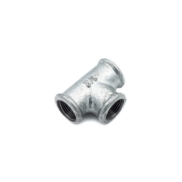 Té femelle acier galva 15mm x 21mm